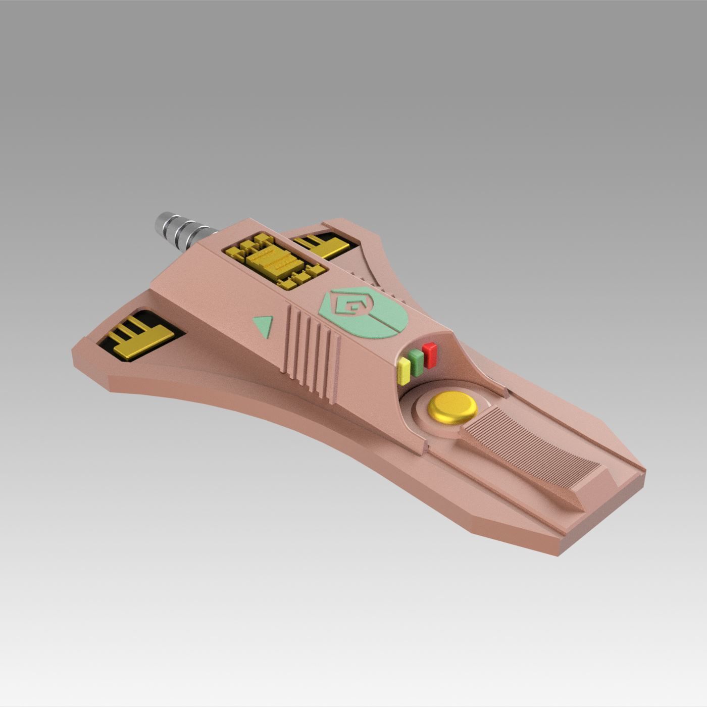 Star Trek The Next Generation Ferengi Phaser Cosplay prop 3D model_7