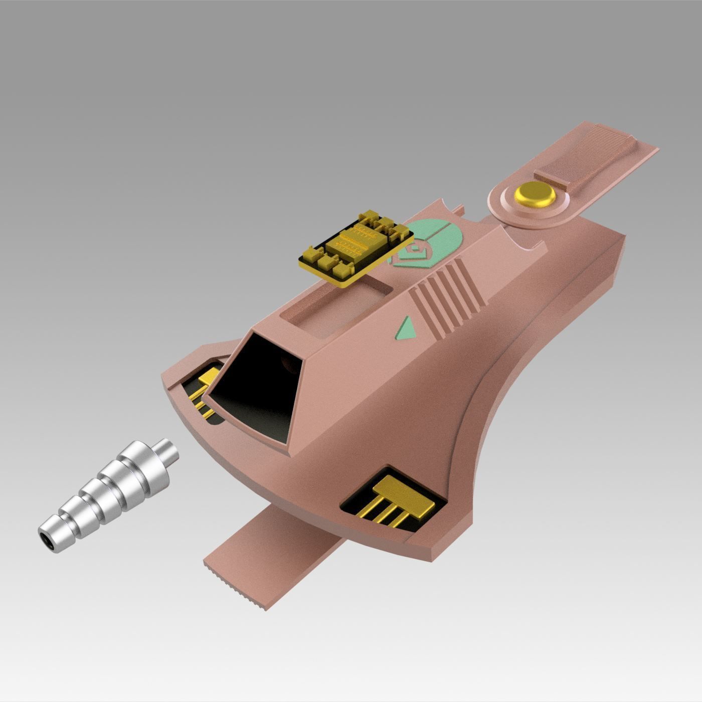 Star Trek The Next Generation Ferengi Phaser Cosplay prop 3D model_9