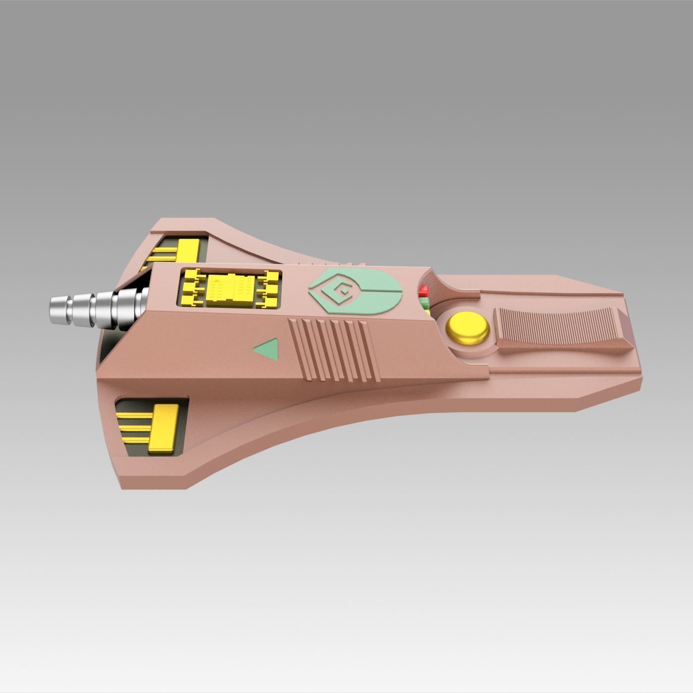 Star Trek The Next Generation Ferengi Phaser Cosplay prop 3D model_5