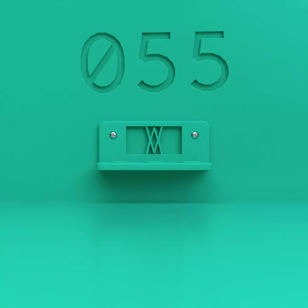 3 pcs Drill Adapter Set Wall Holder 055 I for screws Free 3D print model_0