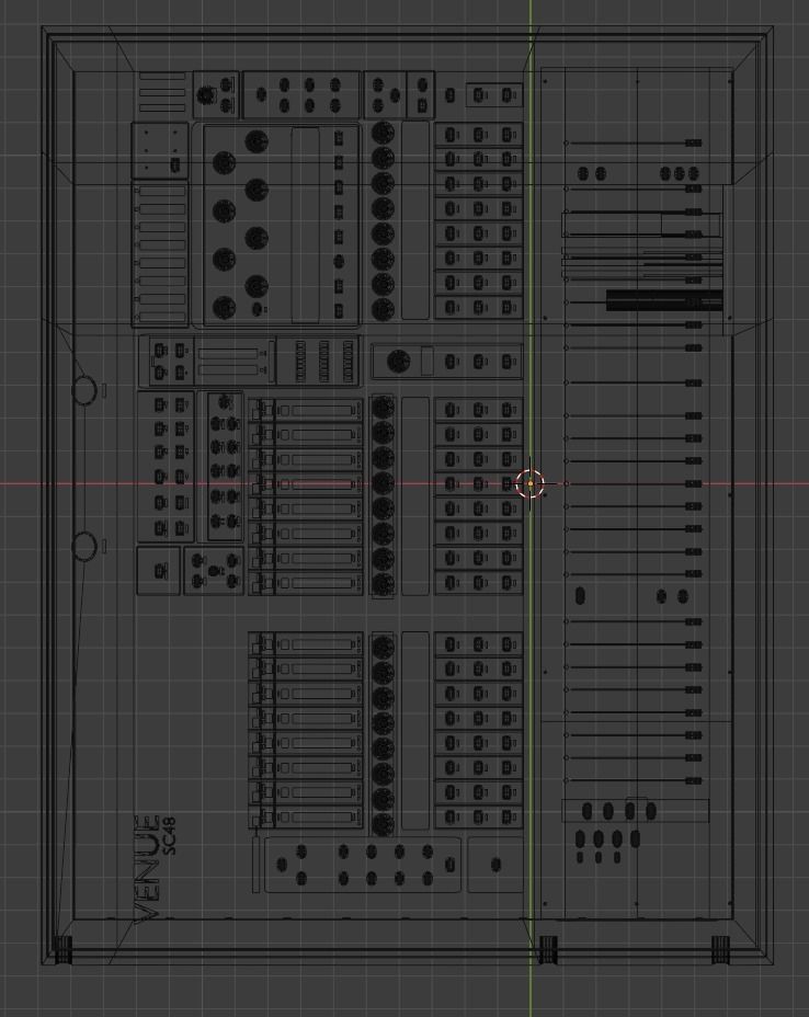 Avid Sc48 - Audio mixing console 3D model 3D model_5