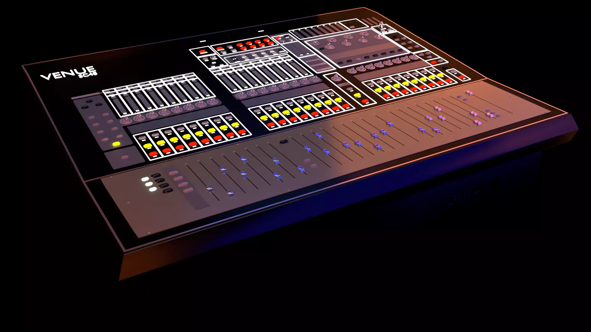 Avid Sc48 - Audio mixing console 3D model 3D model_0