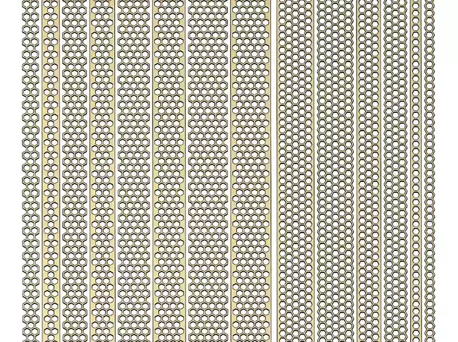 Honeycomb pattern bands 