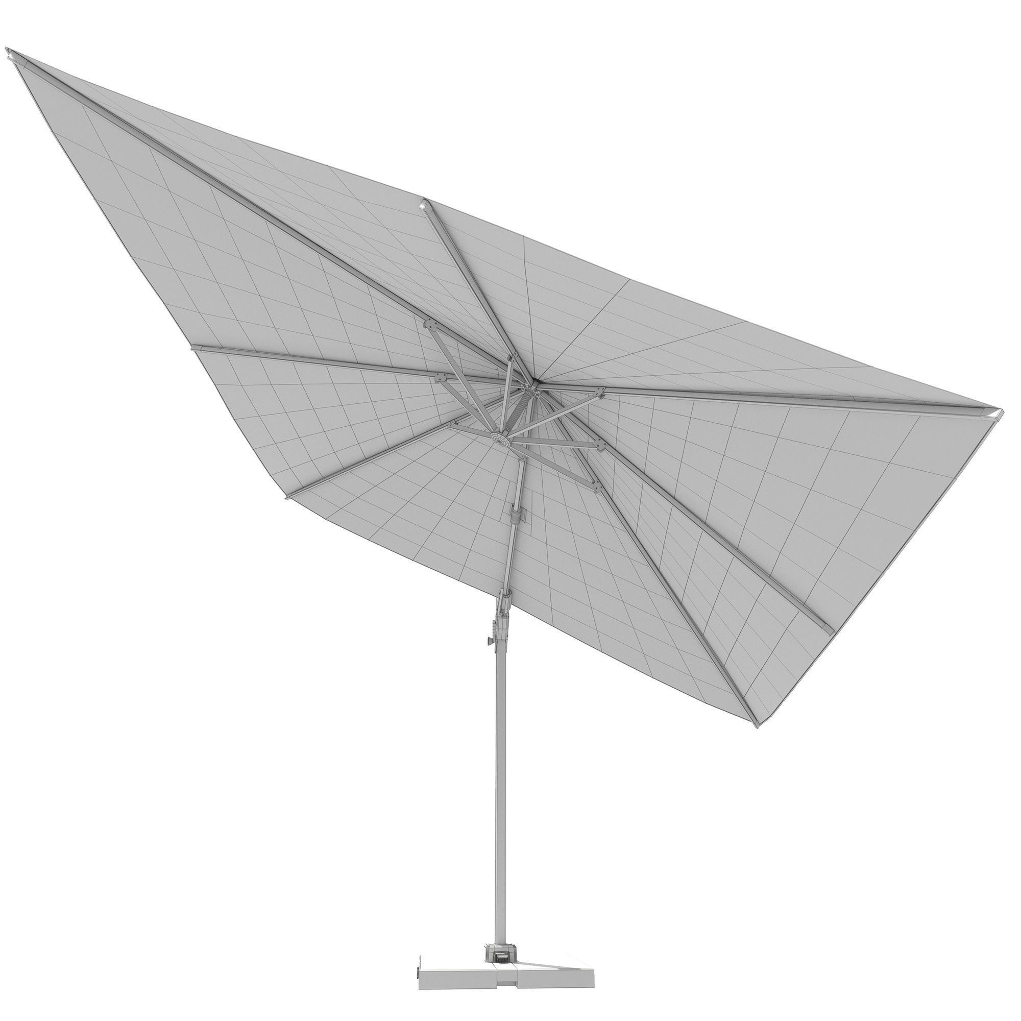 Outdoor umbrella Parasols Challenger T2 Glow 3D model_15