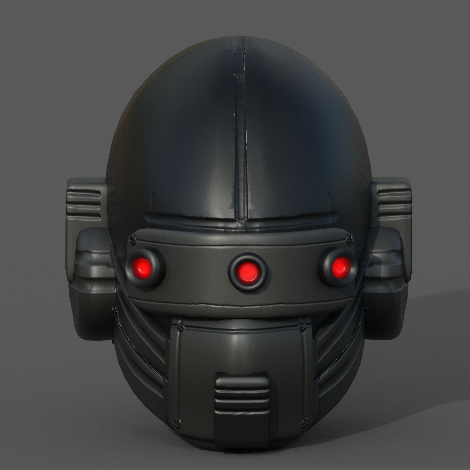 Helmet scifi military combat 3d futuristic Low-poly 3D model_5