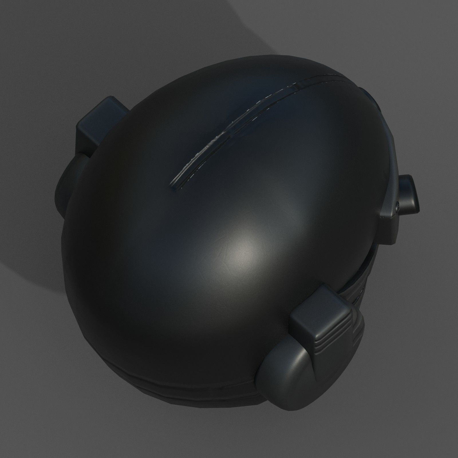 Helmet scifi military combat 3d futuristic Low-poly 3D model_6