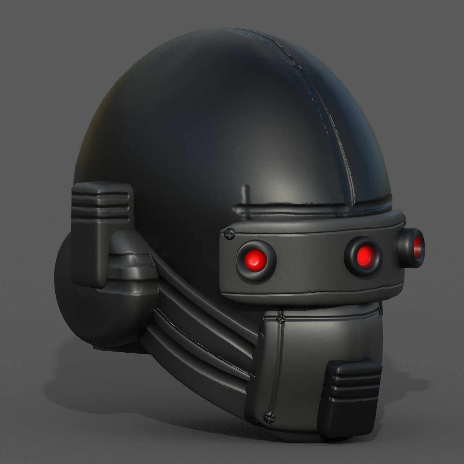 Helmet scifi military combat 3d futuristic Low-poly 3D model_8