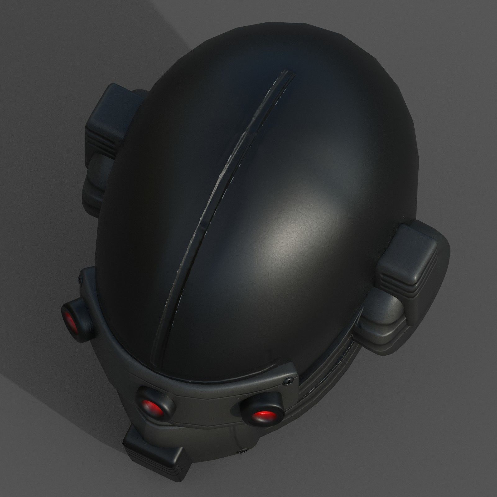Helmet scifi military combat 3d futuristic Low-poly 3D model_1
