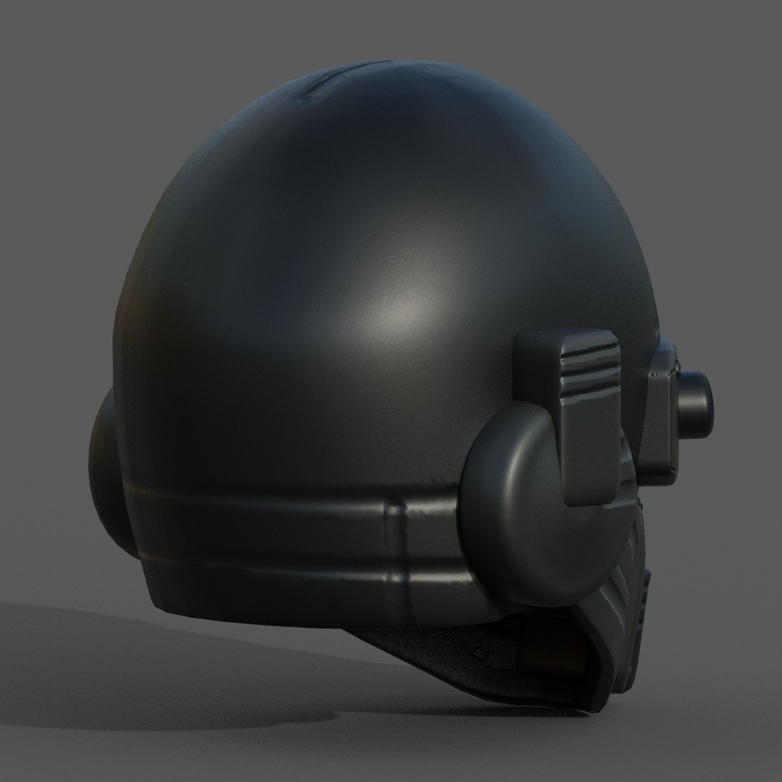 Helmet scifi military combat 3d futuristic Low-poly 3D model_9