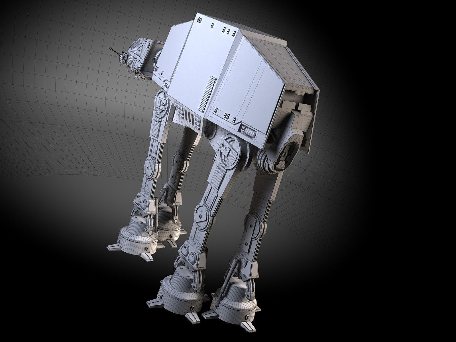 Star Wars AT-AT Walker v1 3D model_16