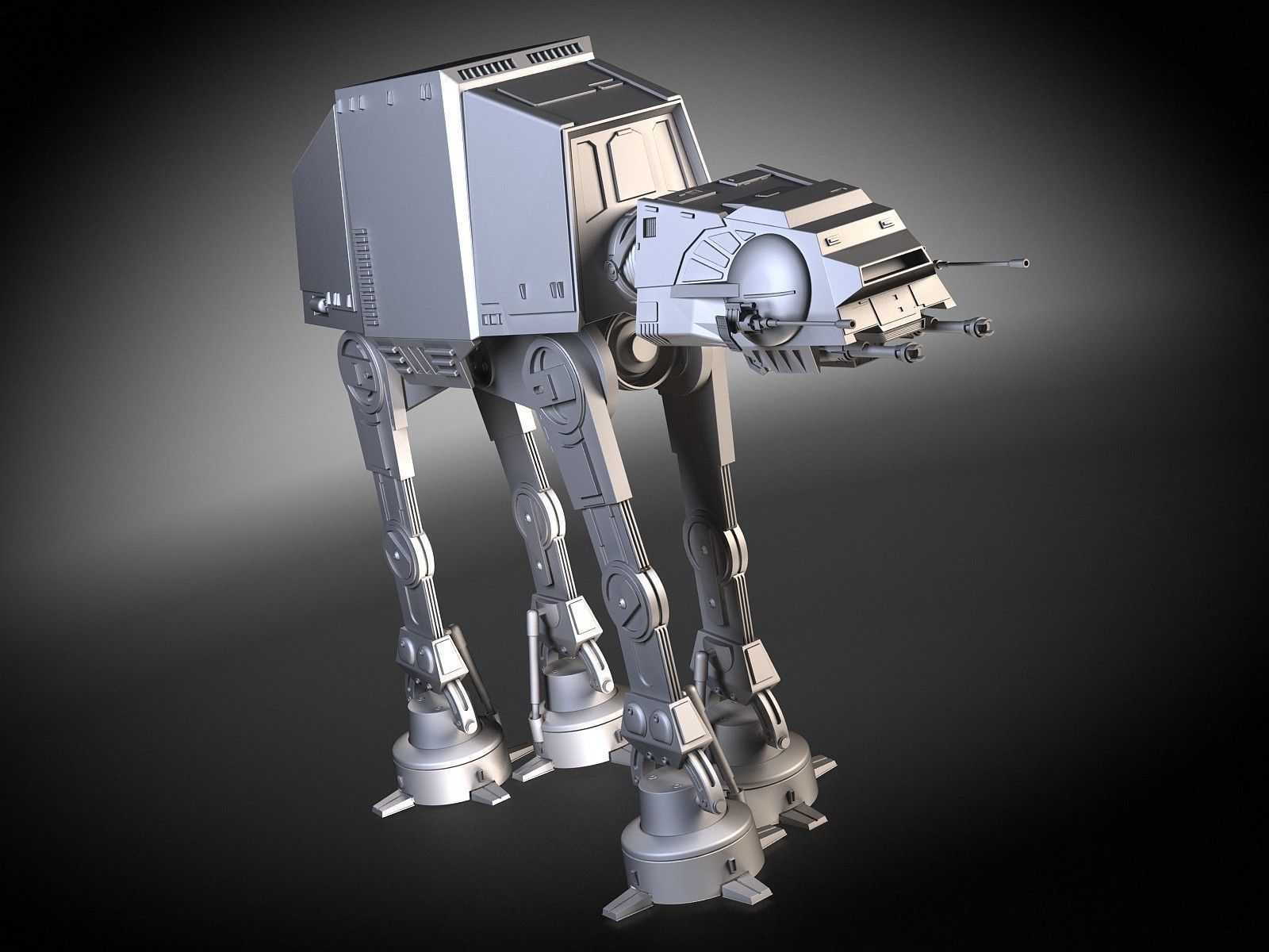Star Wars AT-AT Walker v1 3D model_9