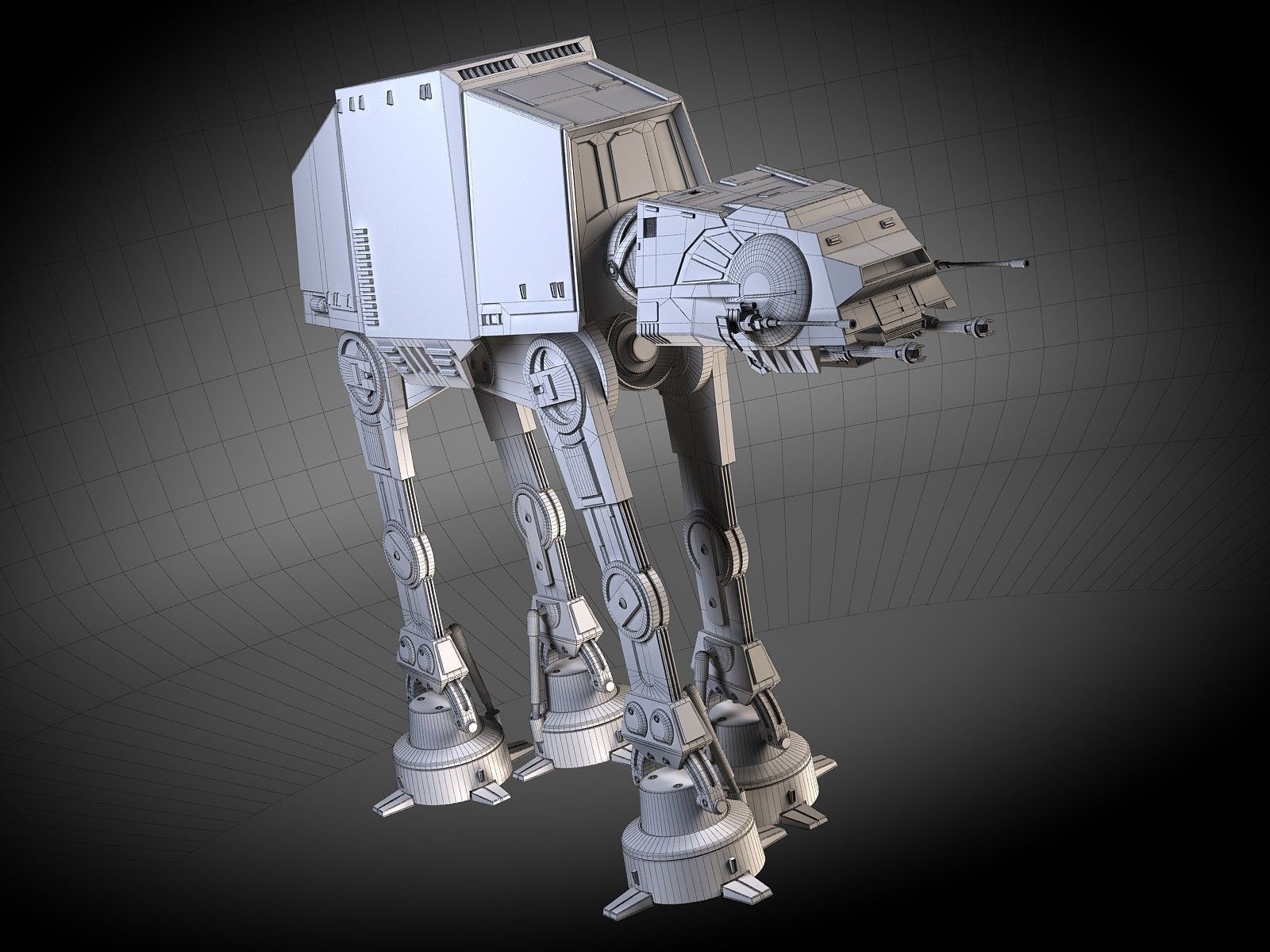 Star Wars AT-AT Walker v1 3D model_12