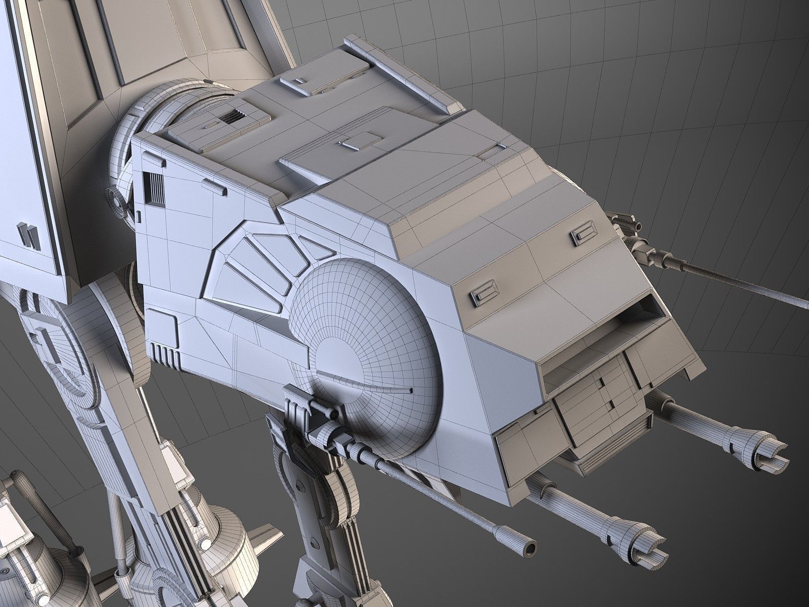 Star Wars AT-AT Walker v1 3D model_14