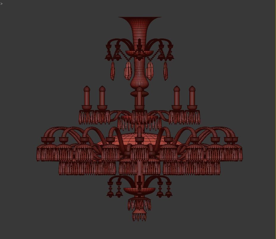 Baccarat Chandelier 3D model_3
