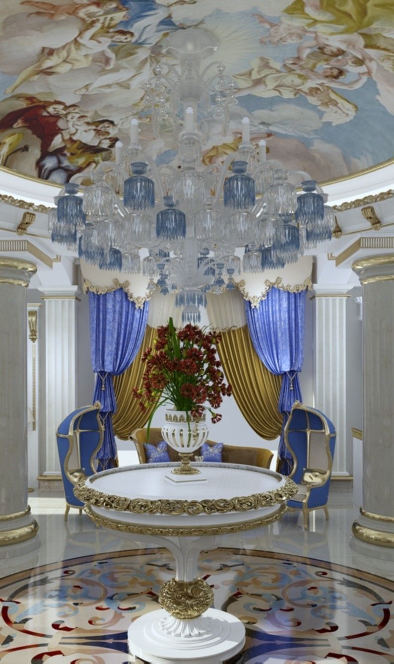 Baccarat Chandelier 3D model_2