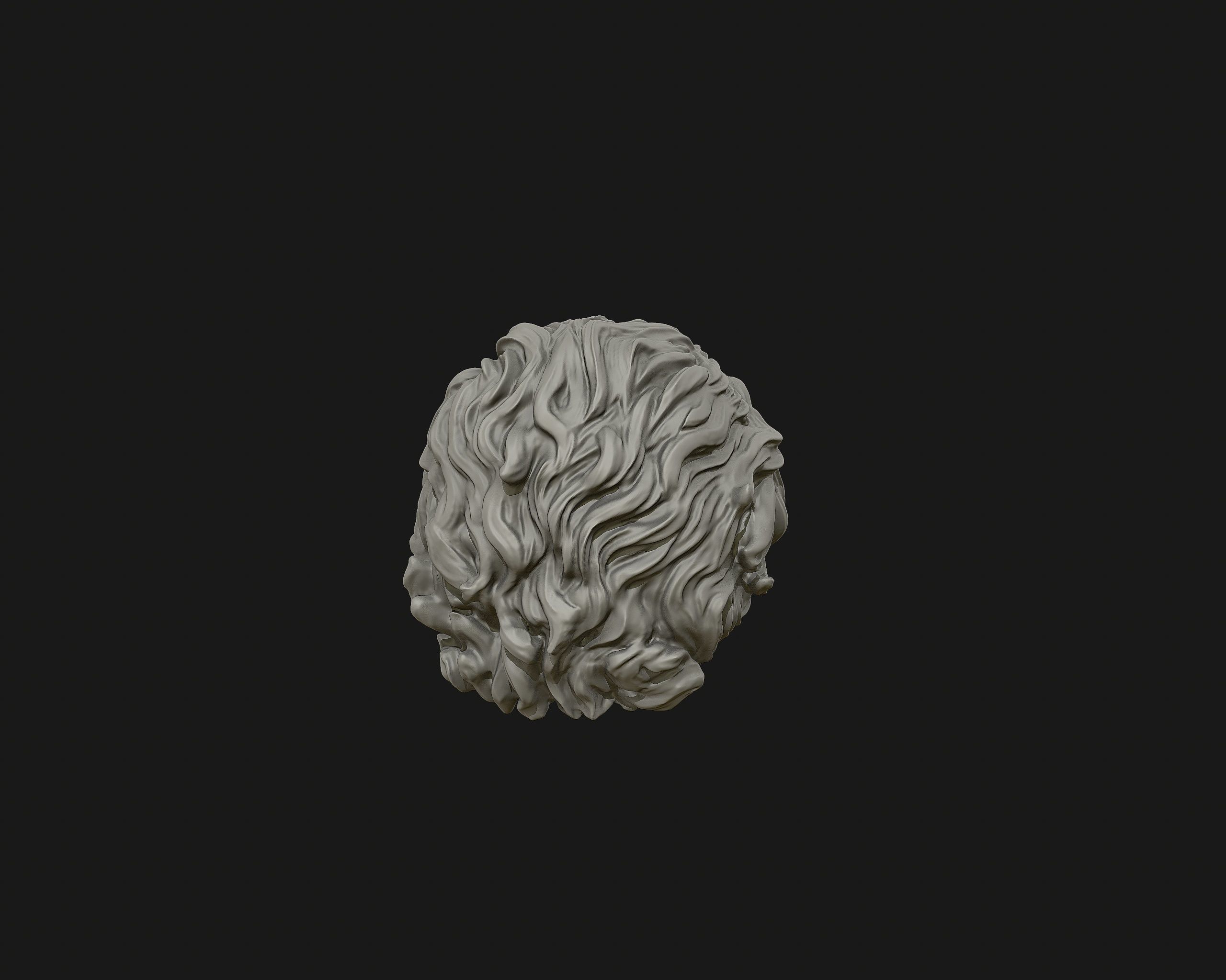 Hairstyle 02 3D print model_11