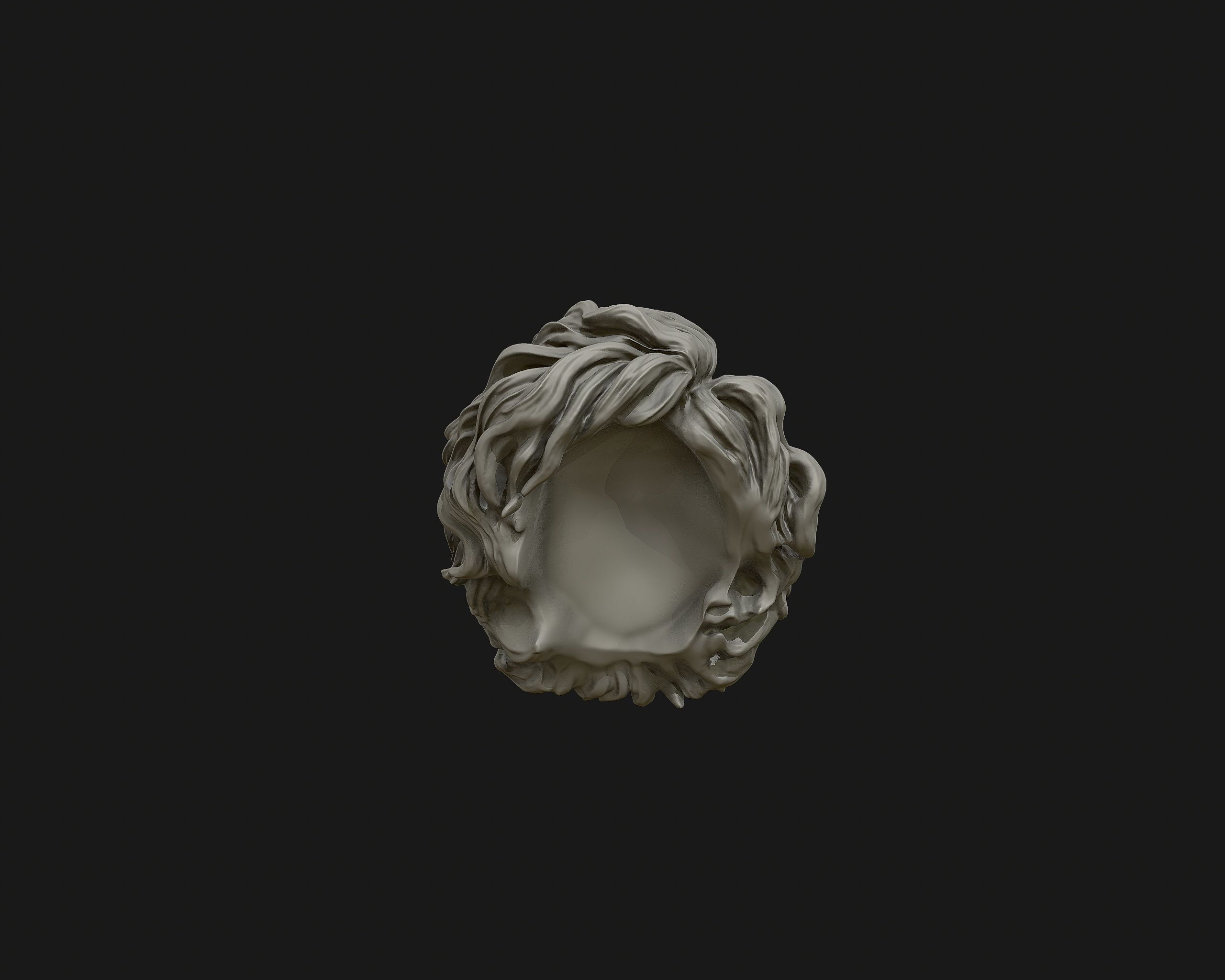 Hairstyle 02 3D print model_6