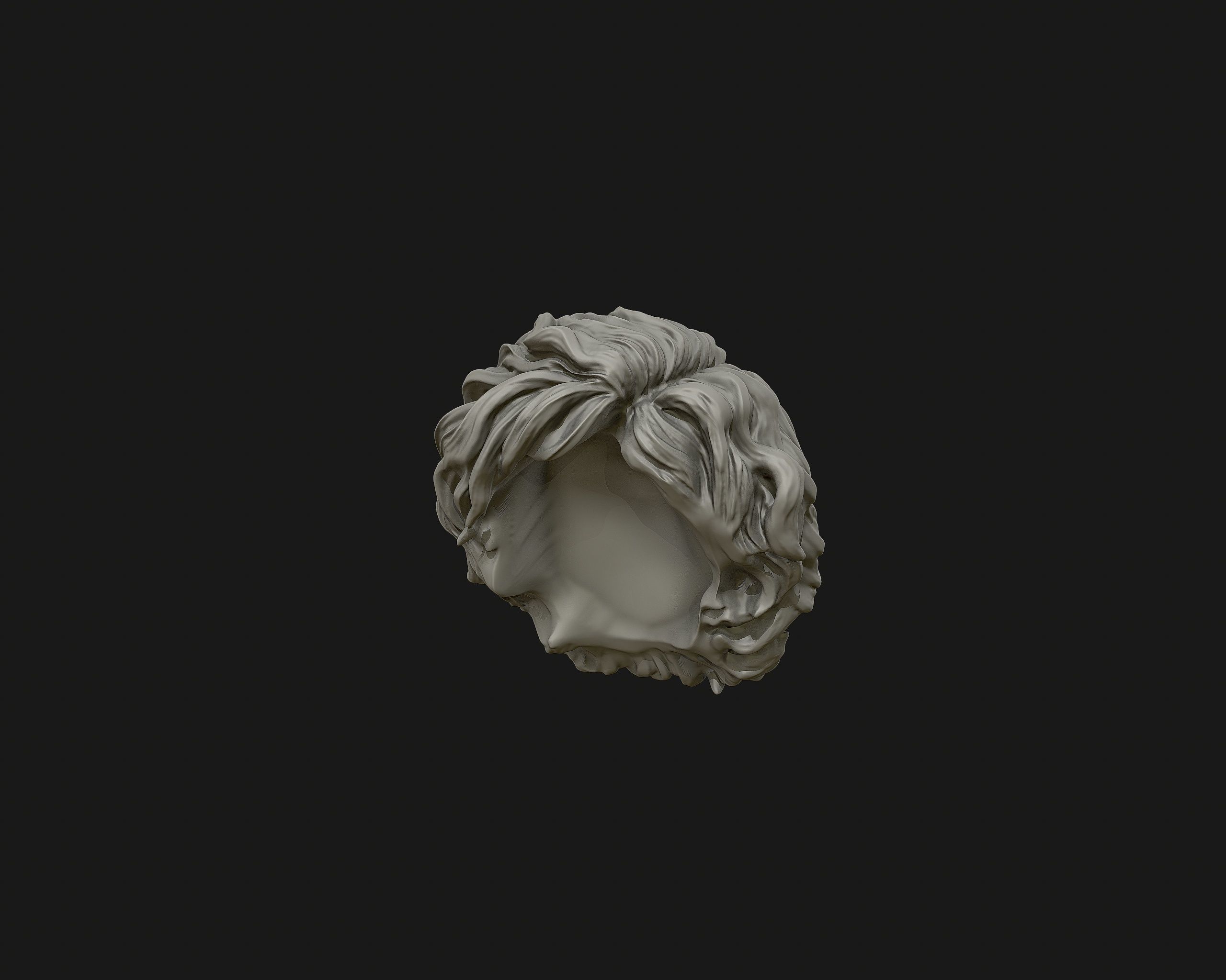 Hairstyle 02 3D print model_7