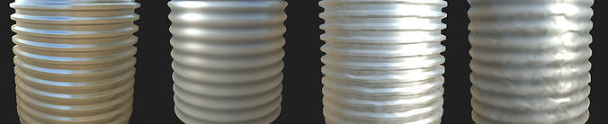 Rolled Aluminum Plating Texture Pack 4K Texture
