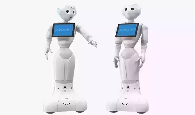 Pepper Robot Rigged for Cinema 4D 3D model
