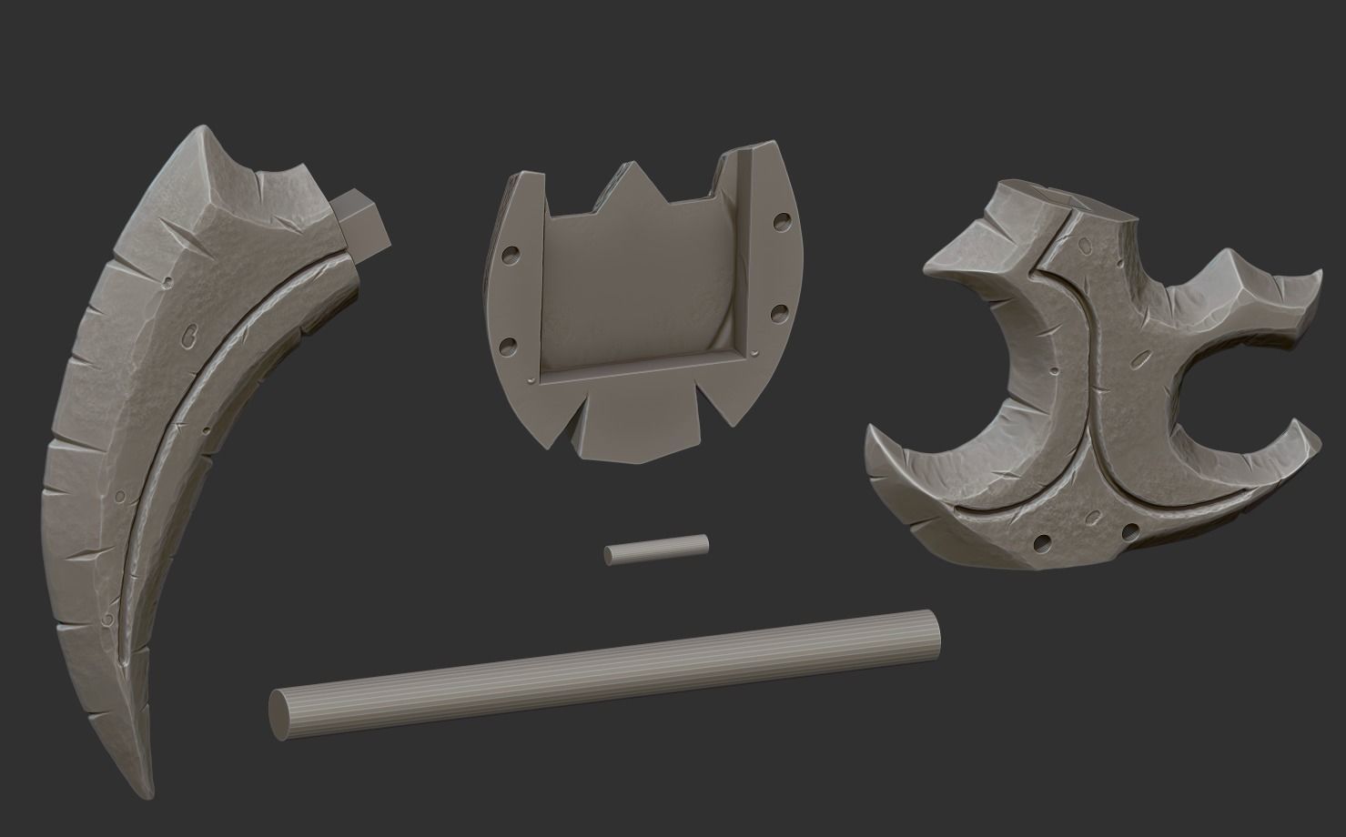 Twin Blades of Azzinoth 3D print model_3