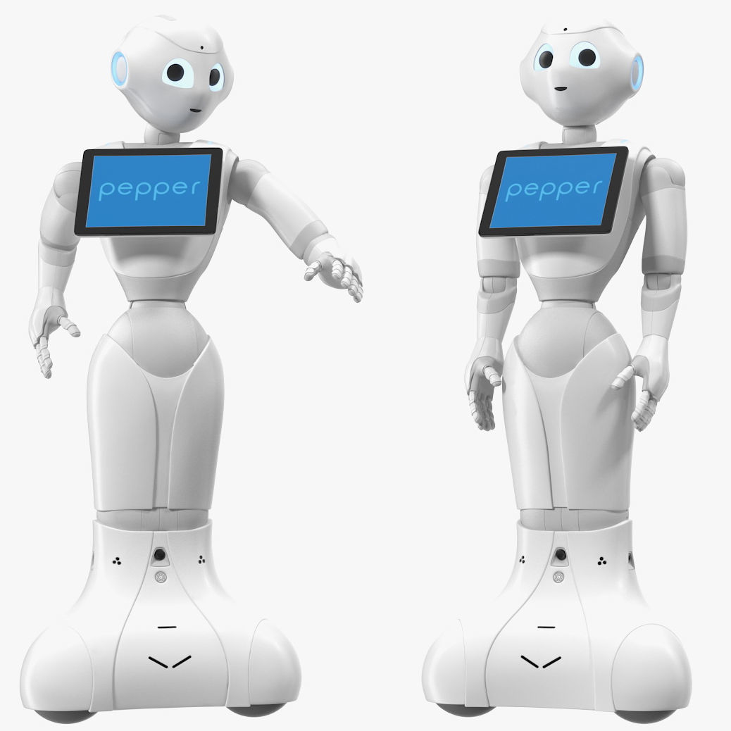 Pepper Robot Rigged for Maya 3D model_1