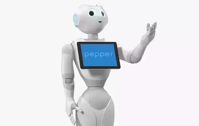 Pepper Robot Rigged for Maya 3D model