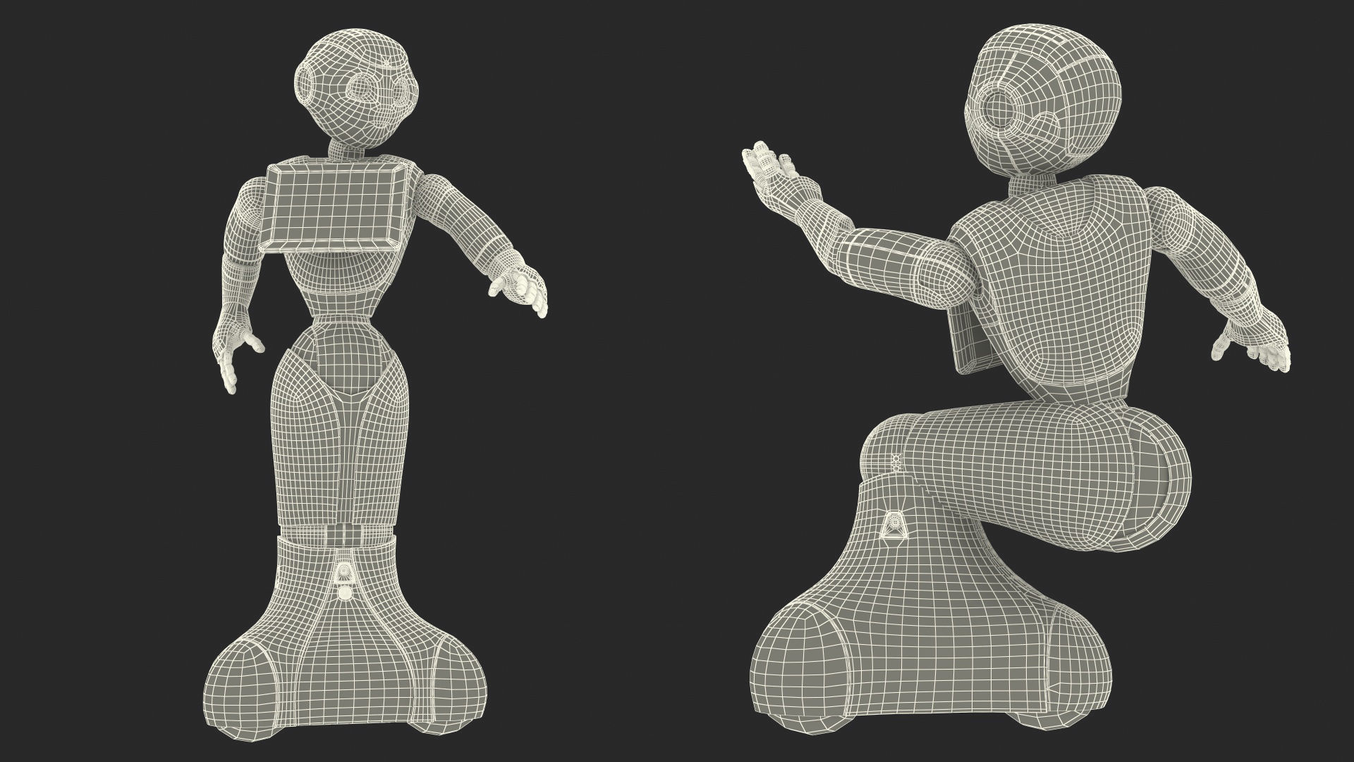 Pepper Robot Rigged for Maya 3D model_29