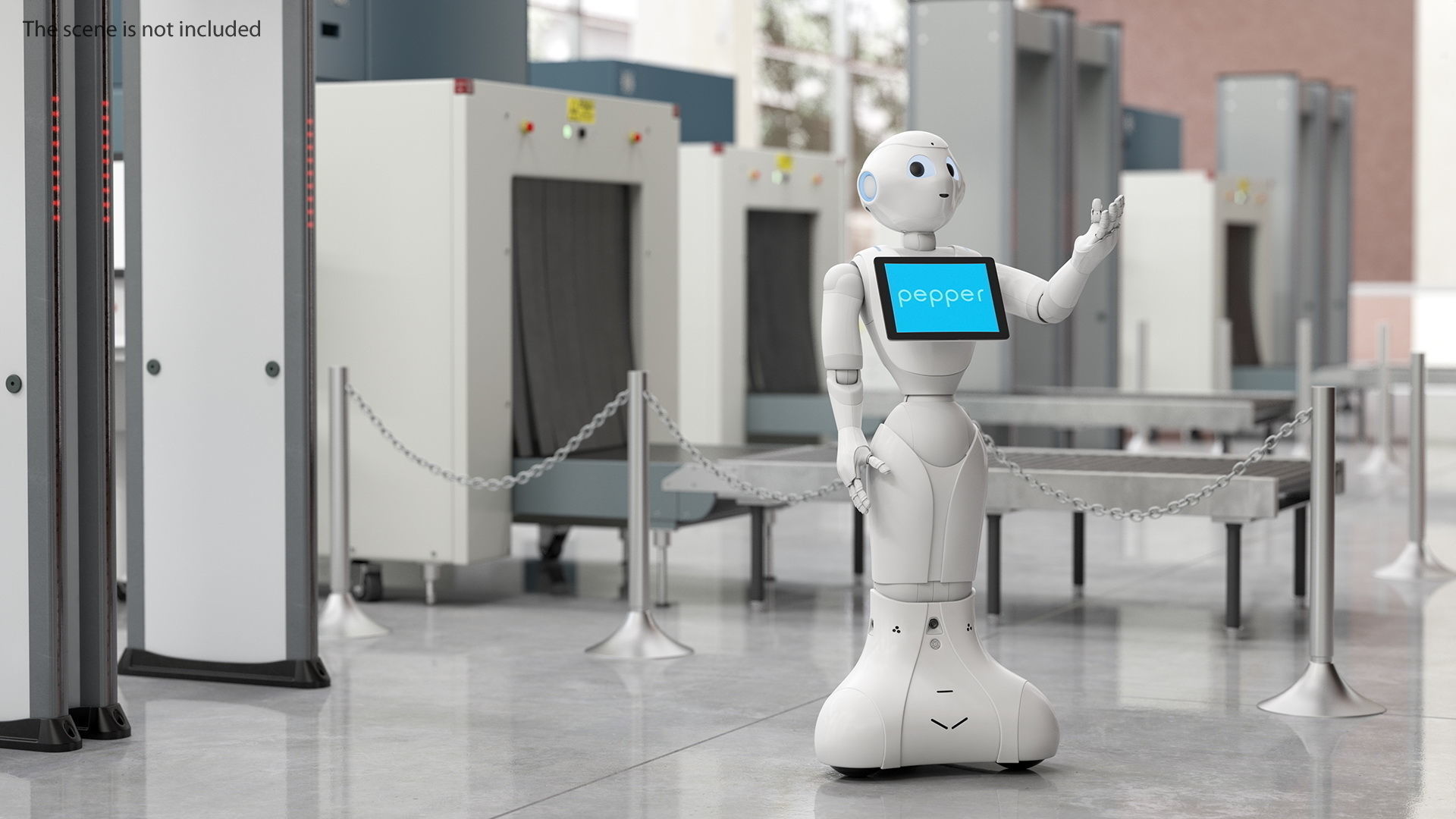 Pepper Robot Rigged for Maya 3D model_3