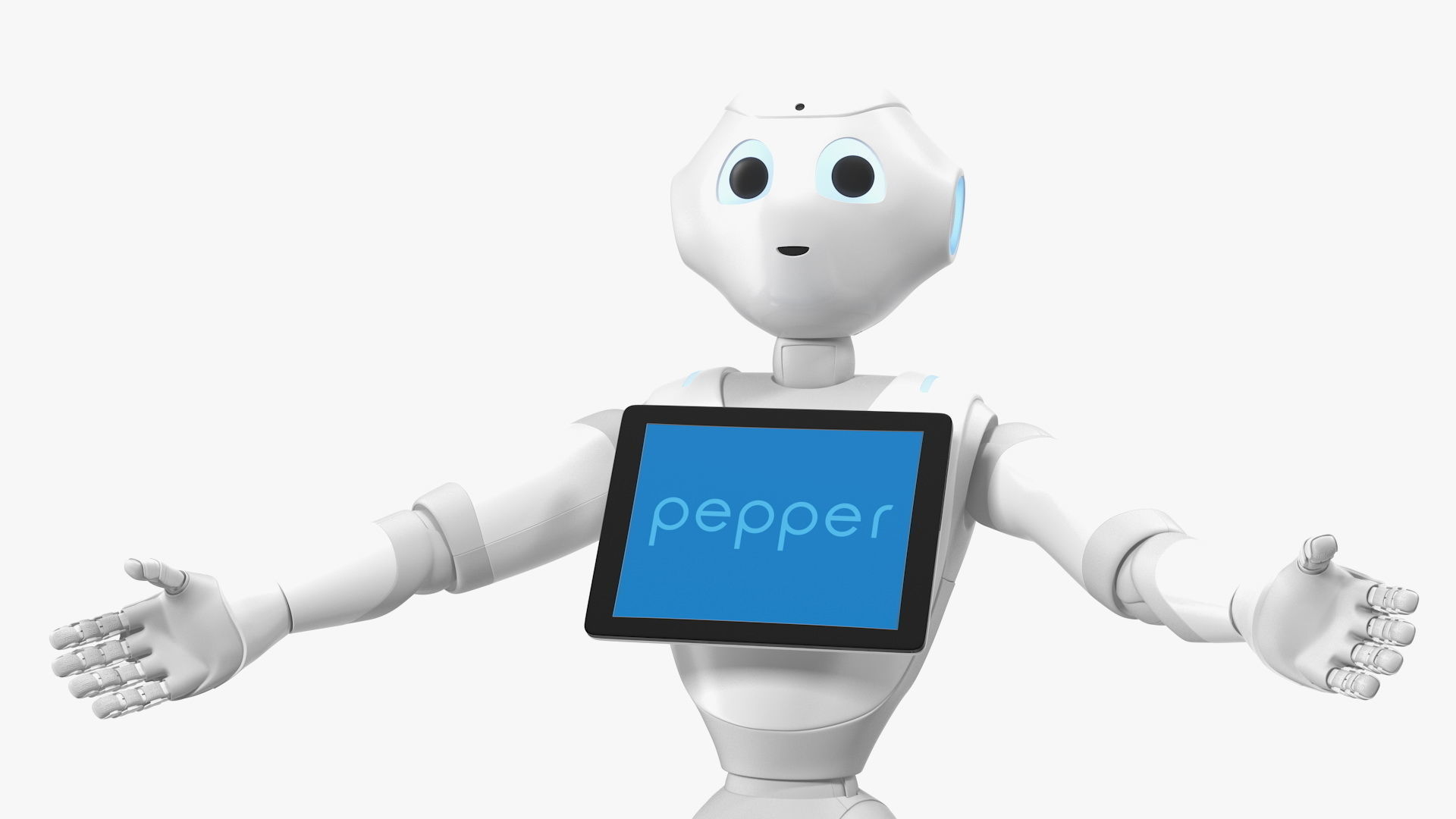 Pepper Robot Rigged for Maya 3D model_13