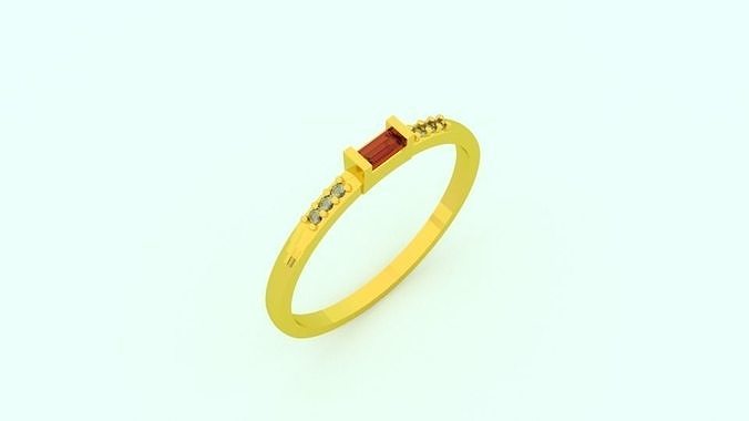 ring jewelry gold woman wedding 3D print model