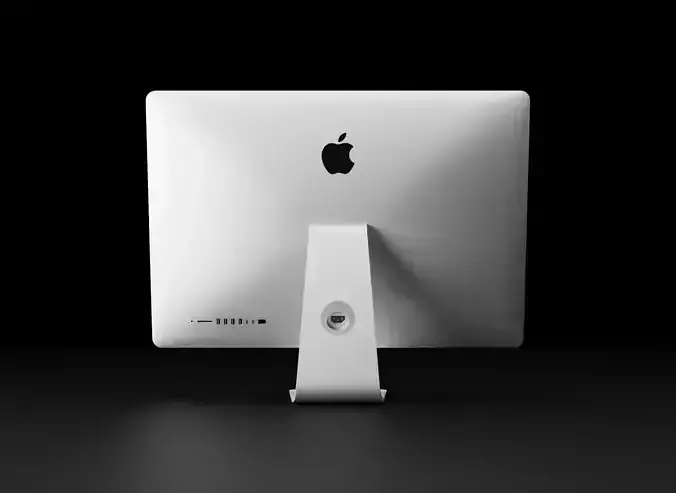 Apple iMac 27 inch 2020 in Official Color Low-poly 3D model