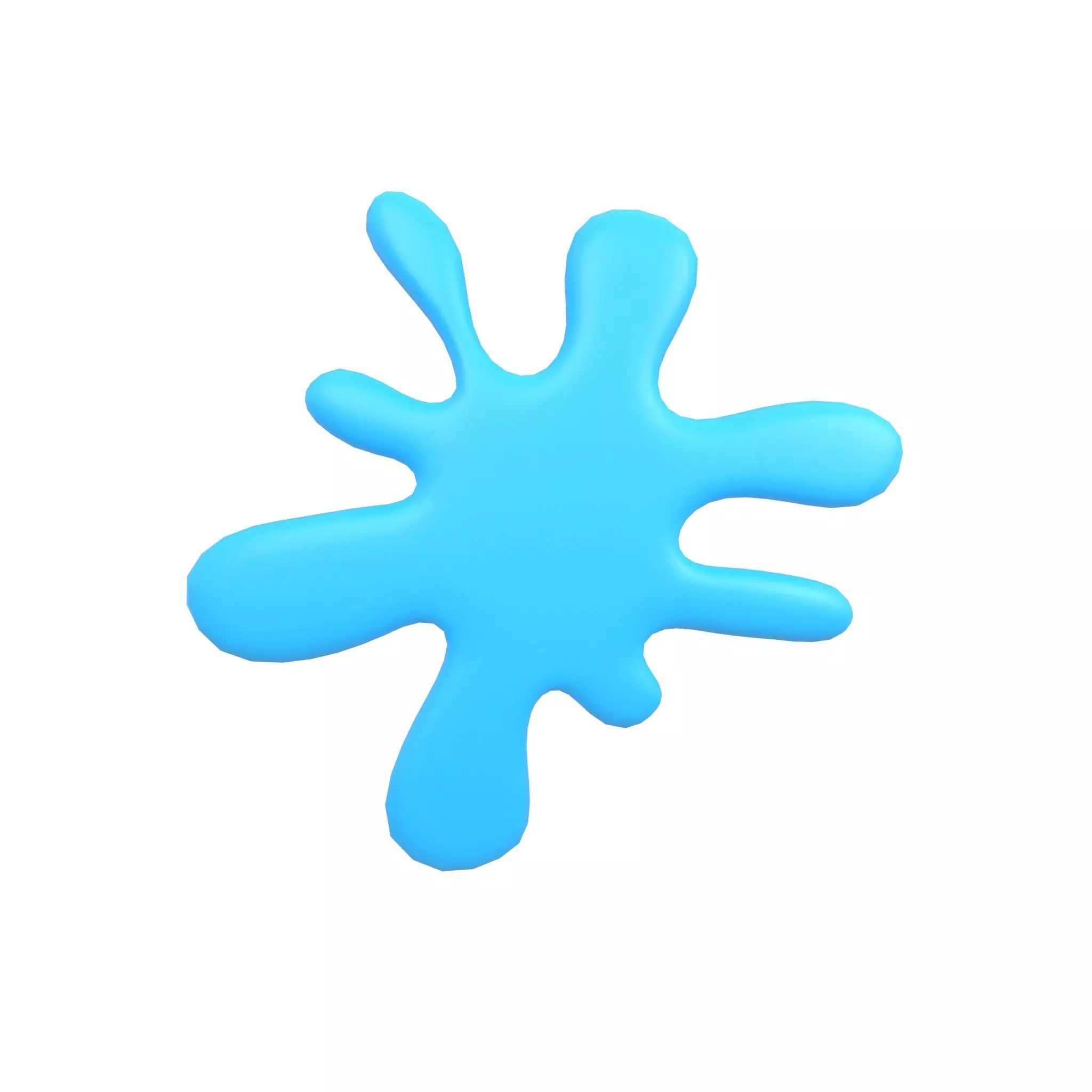 Splash Symbol v1 001 Low-poly 3D model