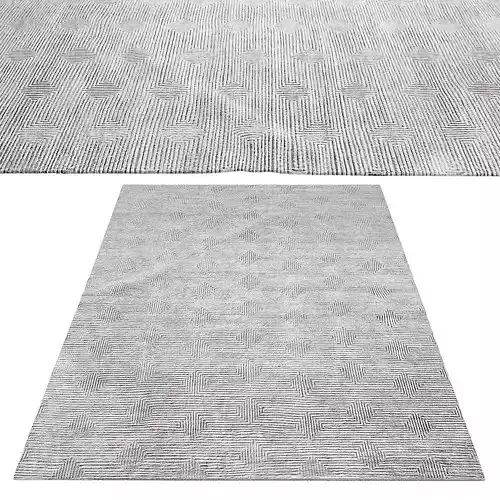 LABYRINTH HAND-KNOTTED RUG Low poly