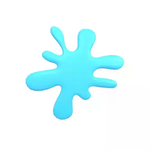 Splash Symbol v1 002 Low-poly 3D model