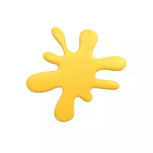 Splash Symbol v1 003 Low-poly 3D model