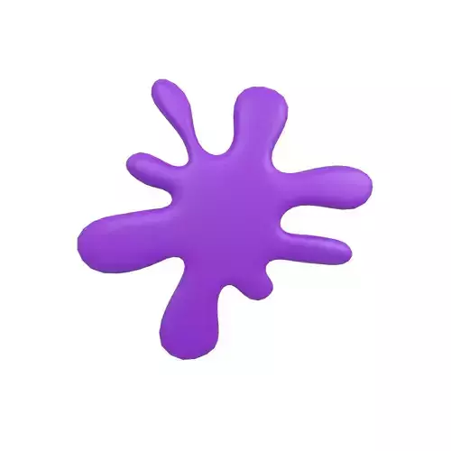 Splash Symbol v1 004 Low-poly 3D model