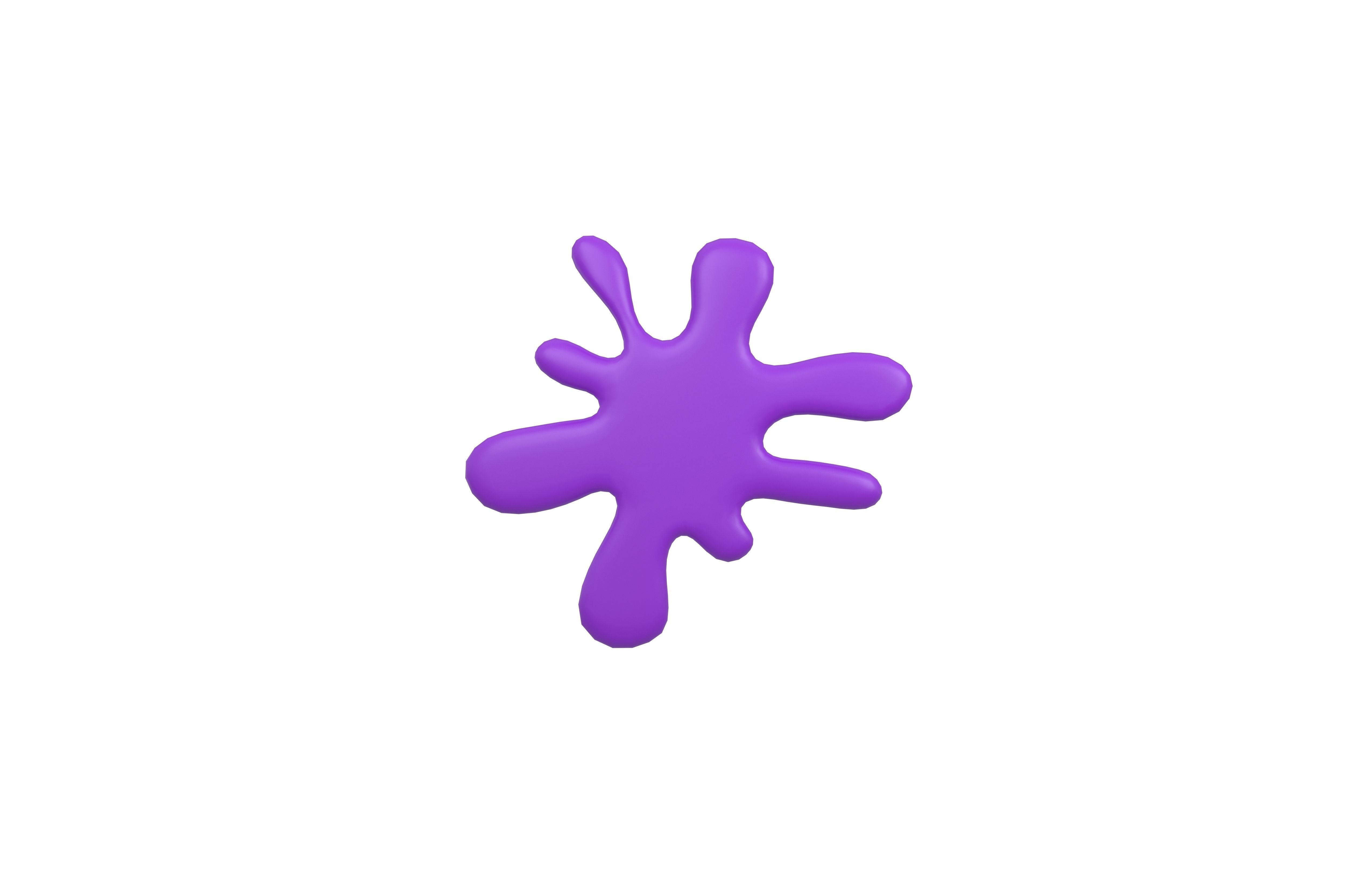 Splash Symbol v1 004 Low-poly 3D model_1