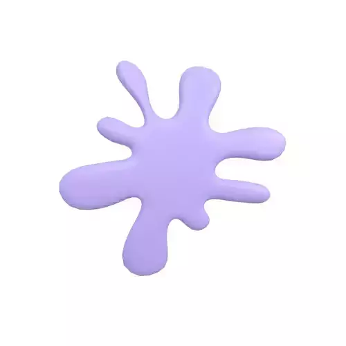 Splash Symbol v1 005 Low-poly 3D model