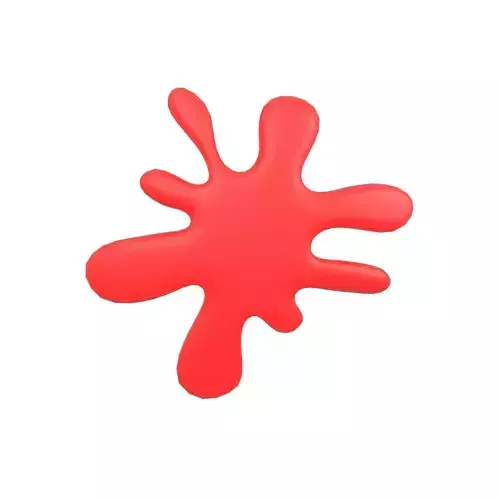 Splash Symbol v1 006 Low-poly 3D model