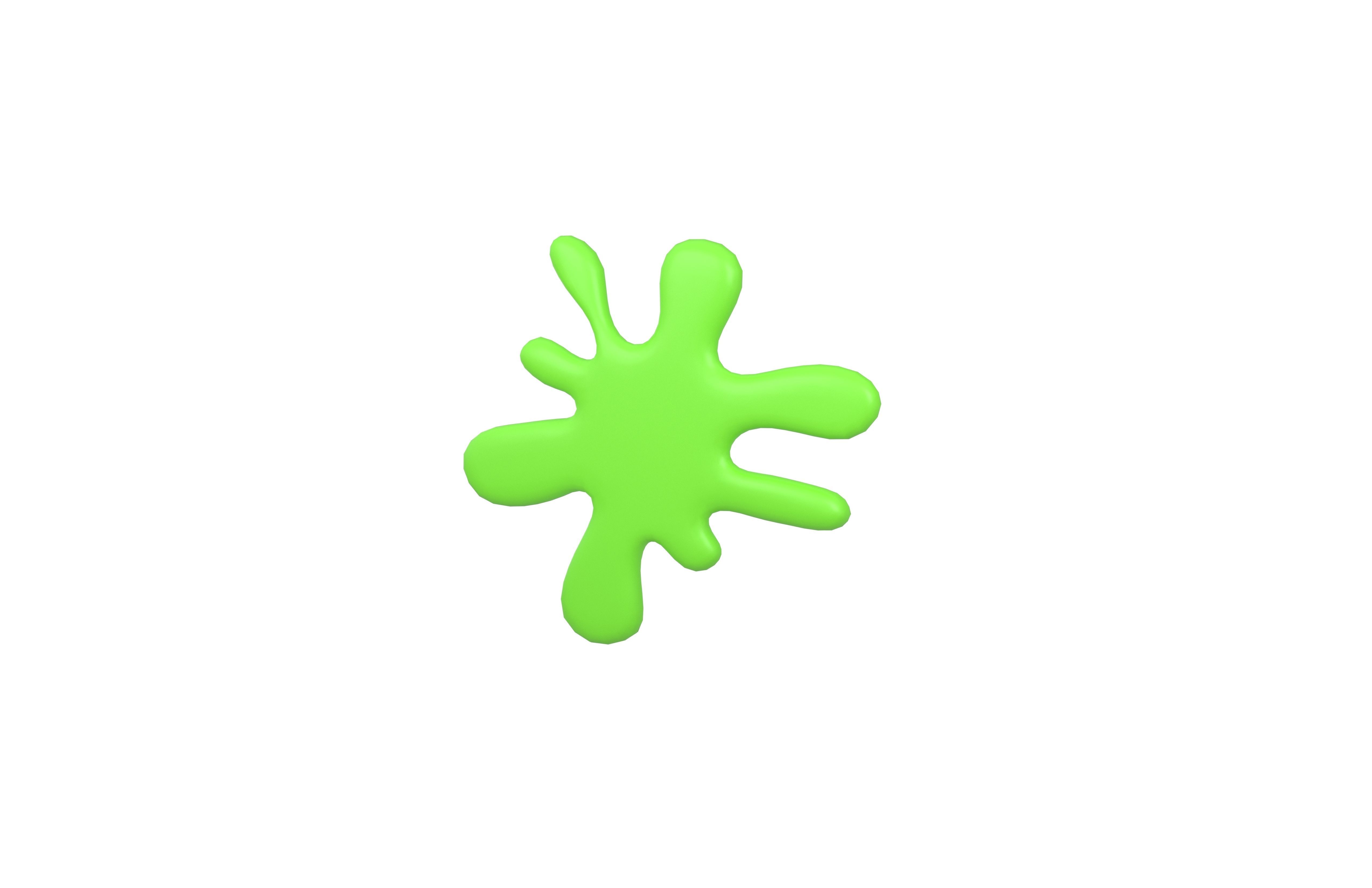Splash Symbol v1 008 Low-poly 3D model_2