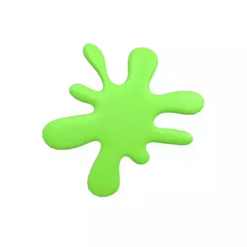 Splash Symbol v1 008 Low-poly 3D model