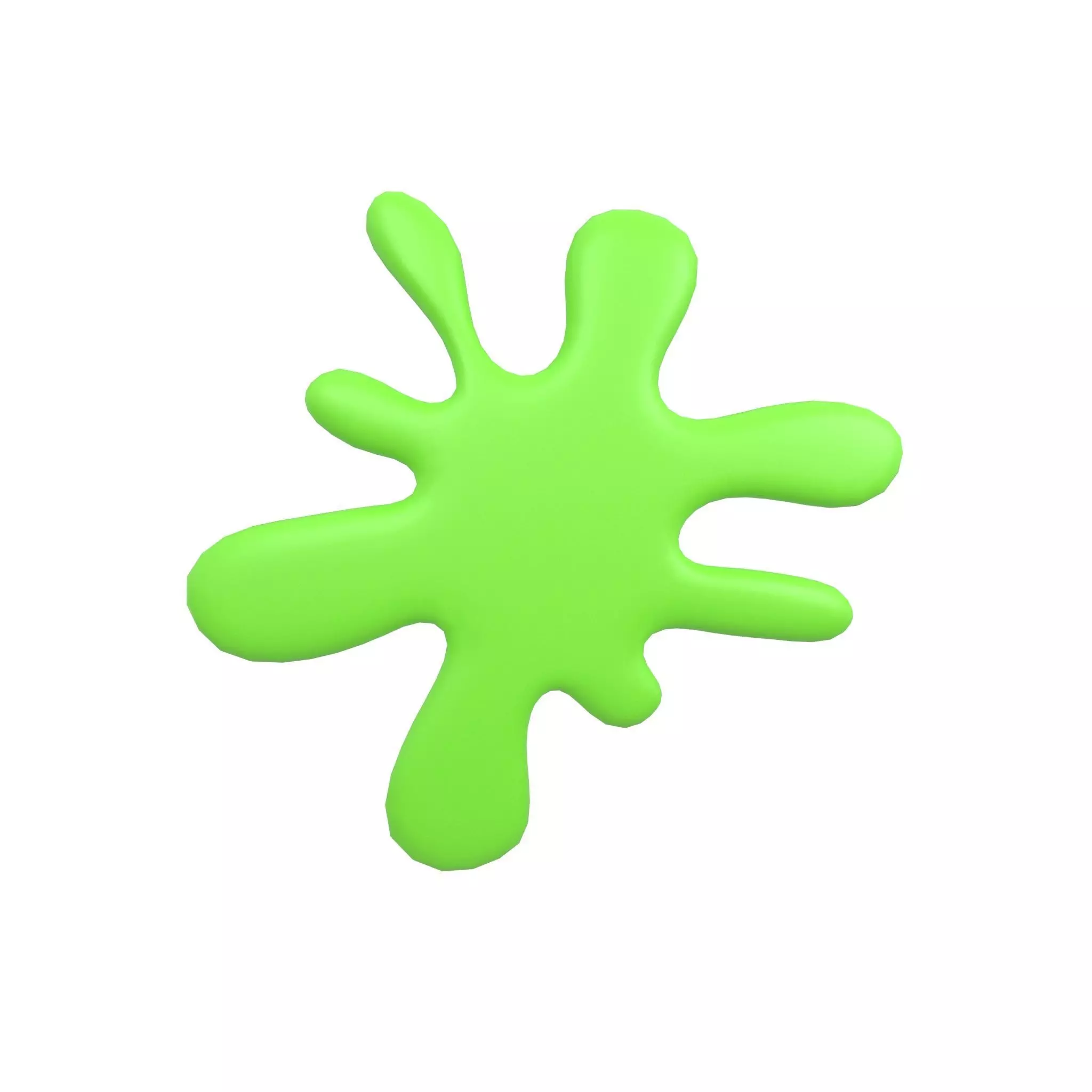 Splash Symbol v1 008 Low-poly 3D model_0