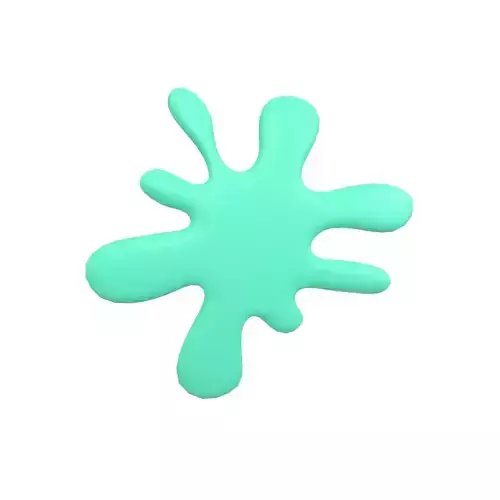 Splash Symbol v1 009 Low-poly 3D model