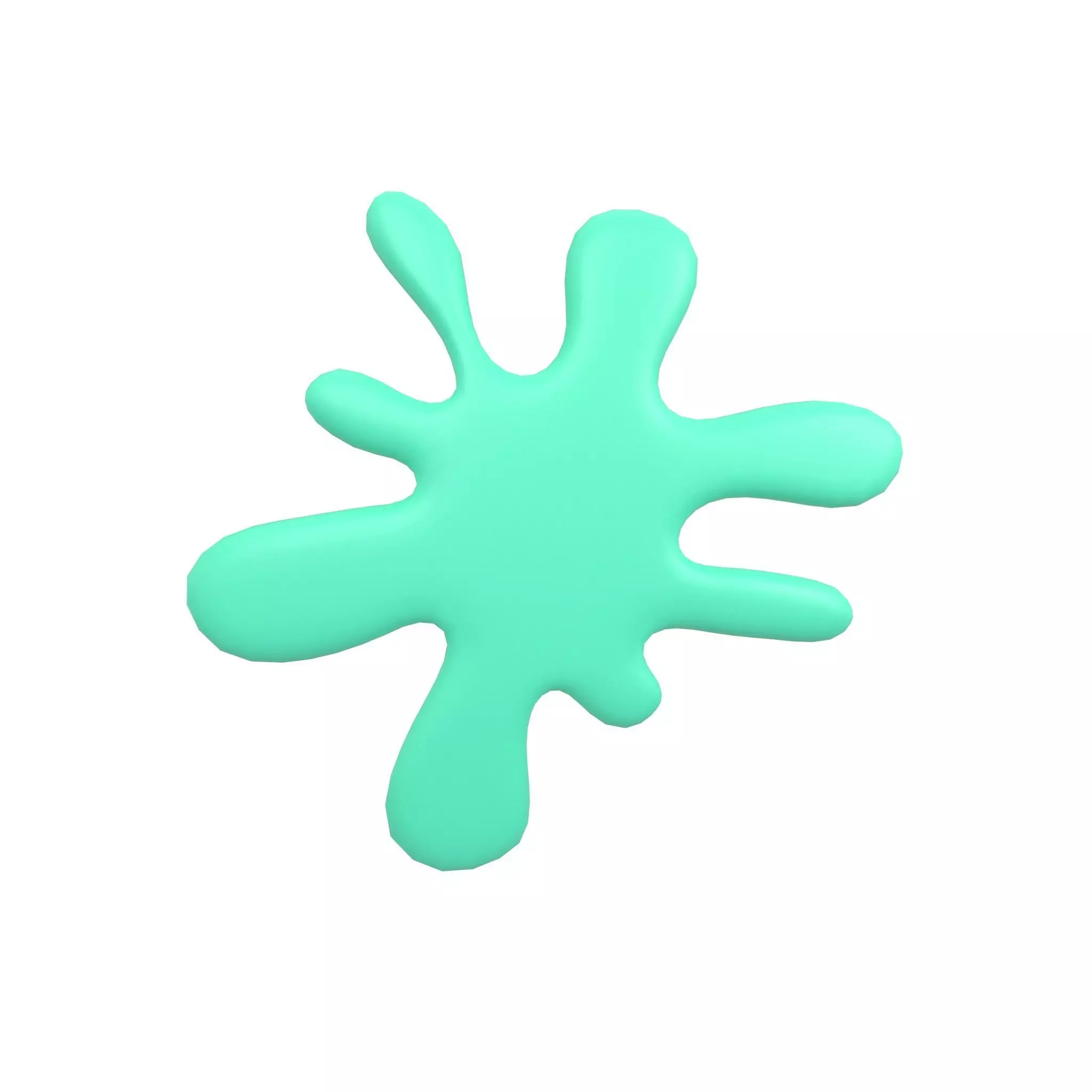 Splash Symbol v1 009 Low-poly 3D model_0