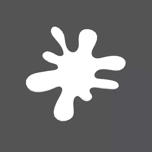 Splash Symbol v1 010 Low-poly 3D model