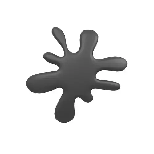 Splash Symbol v1 011 Low-poly 3D model