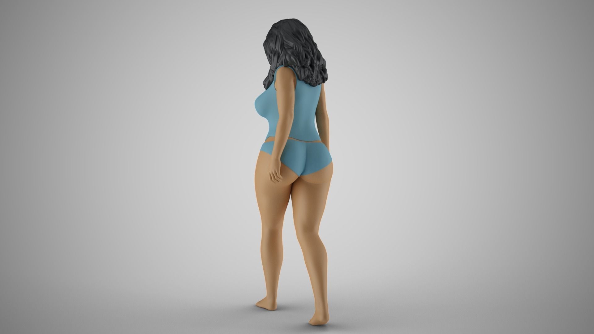 Confident Woman 3D print model_6