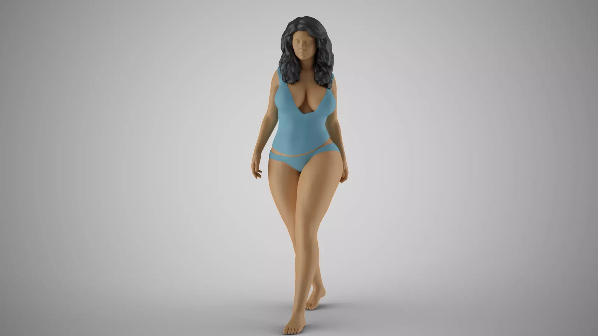 Confident Woman 3D print model_0