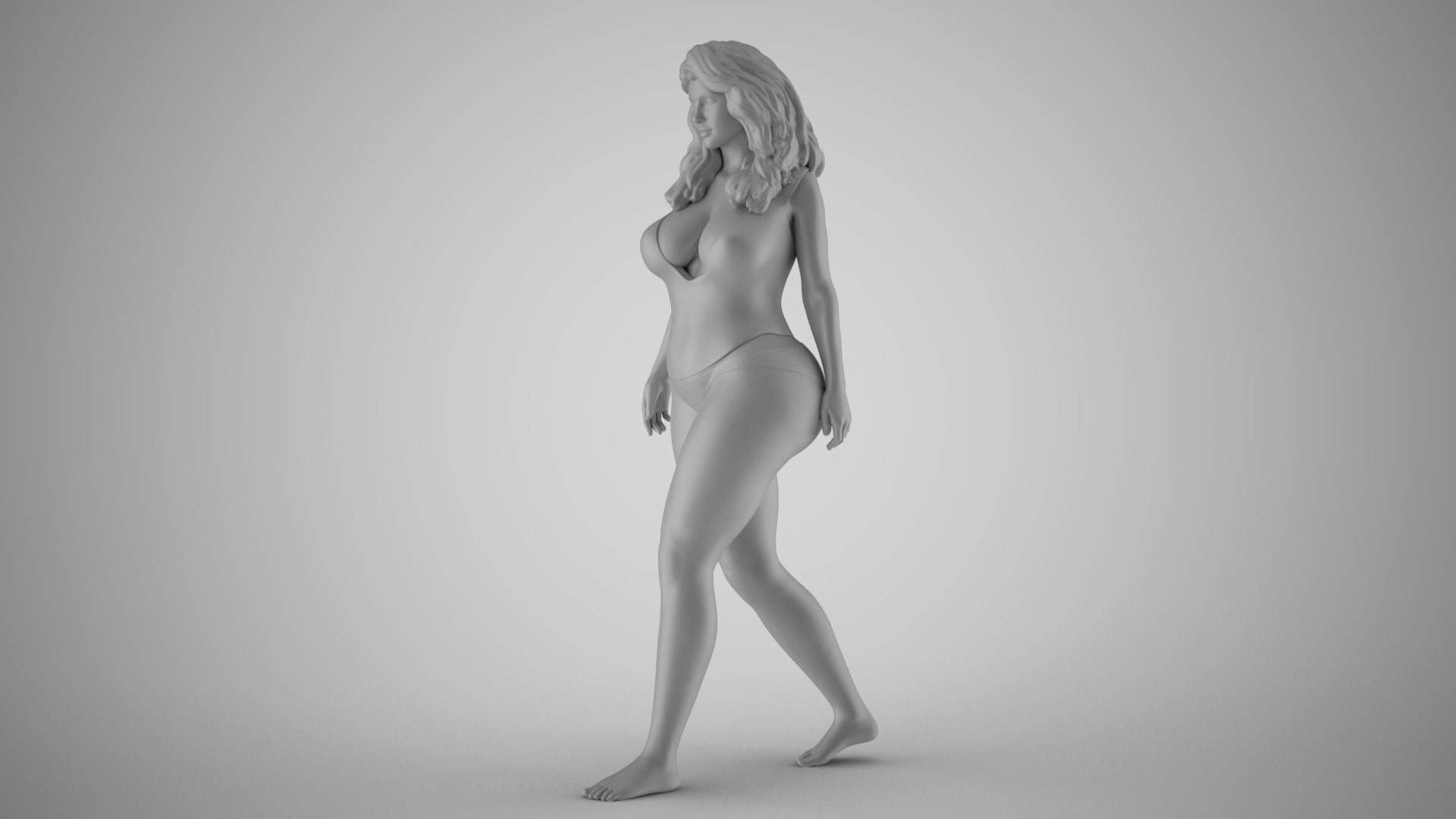 Confident Woman 3D print model_3